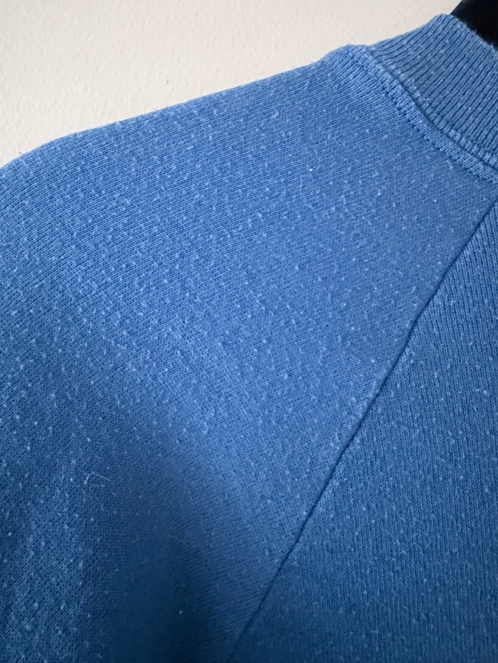 Jerzees Royal Blue Crewneck Sweatshirt with Puppy Basket Graphic - Picture 4 of 4